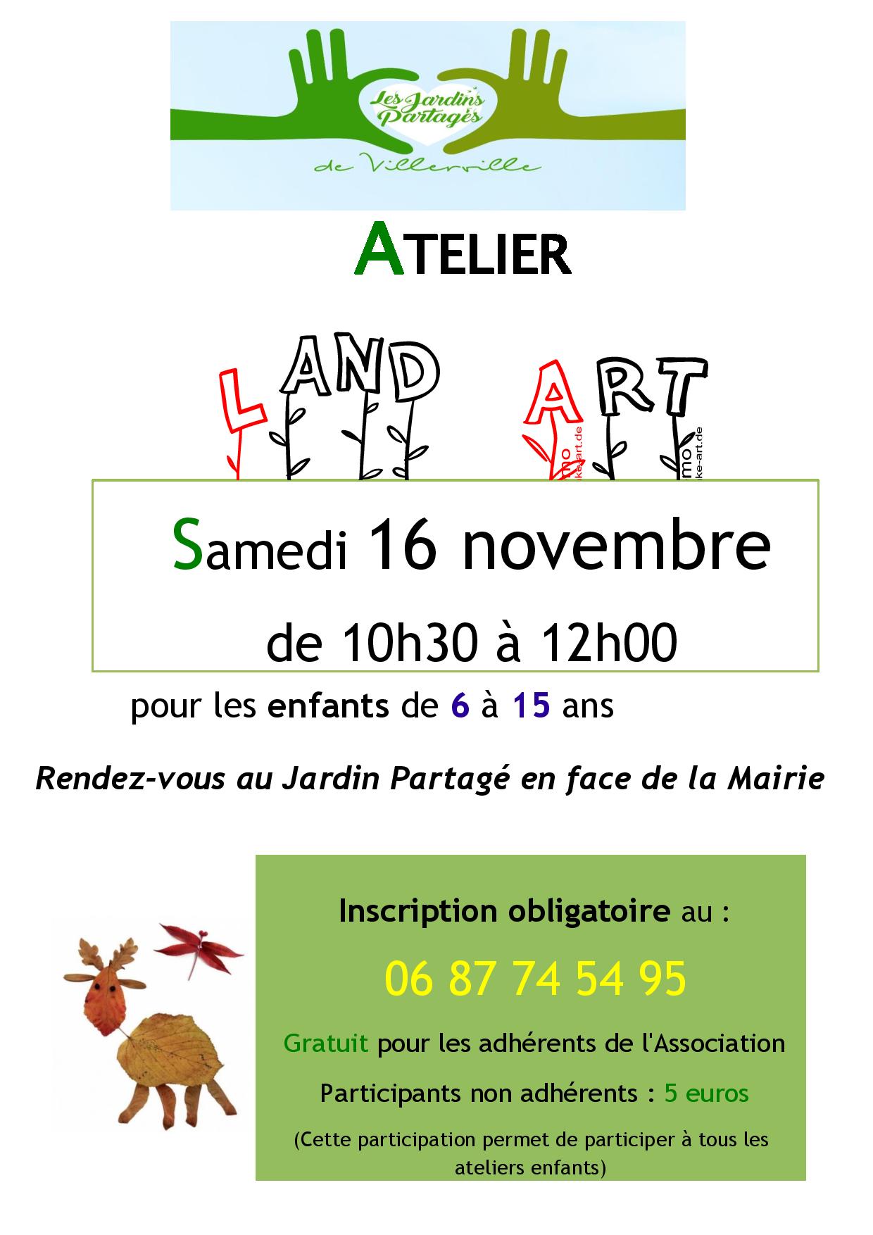 Affiche atelier enfant land art page 3