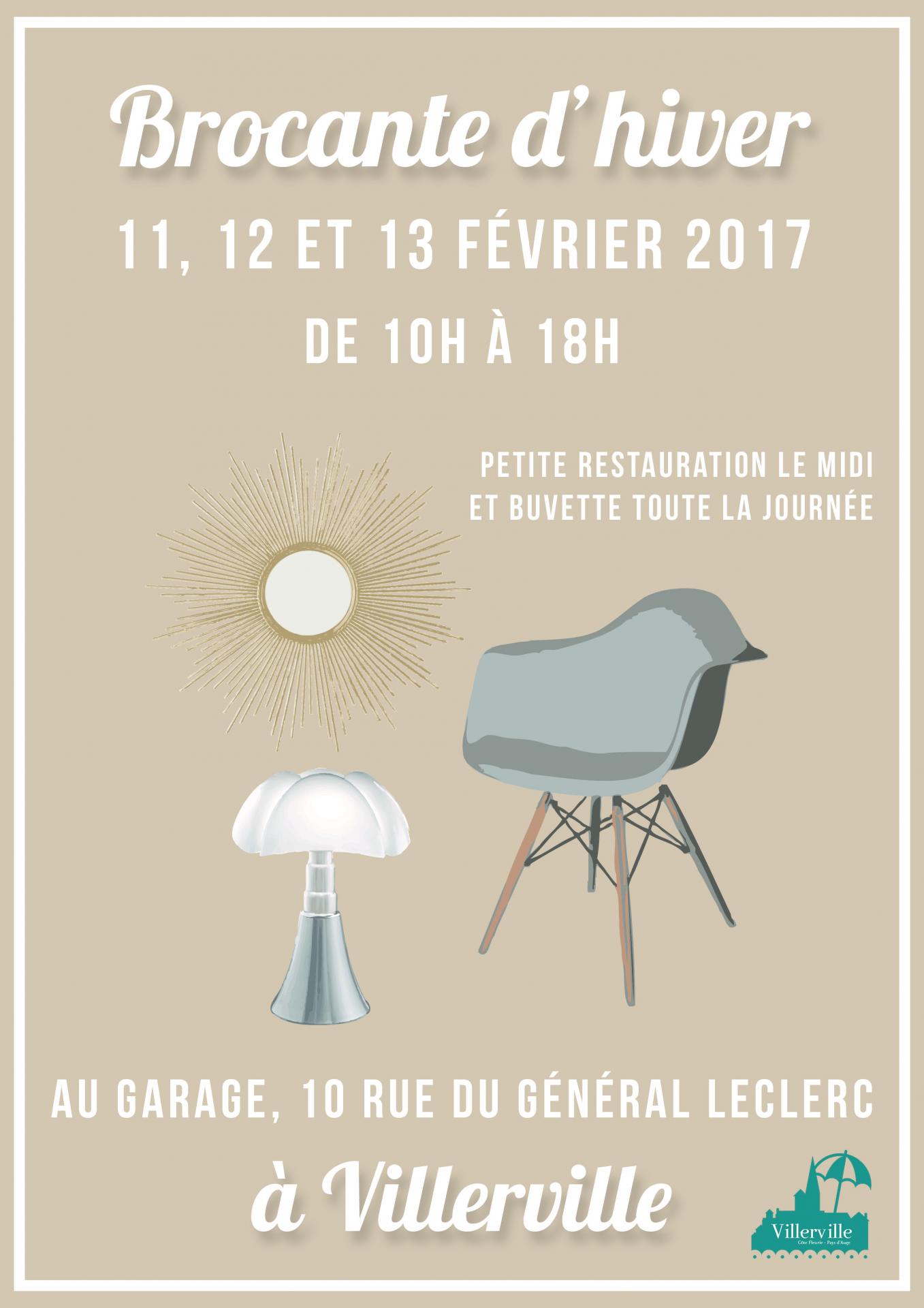 Affiche brocante fevrier 2