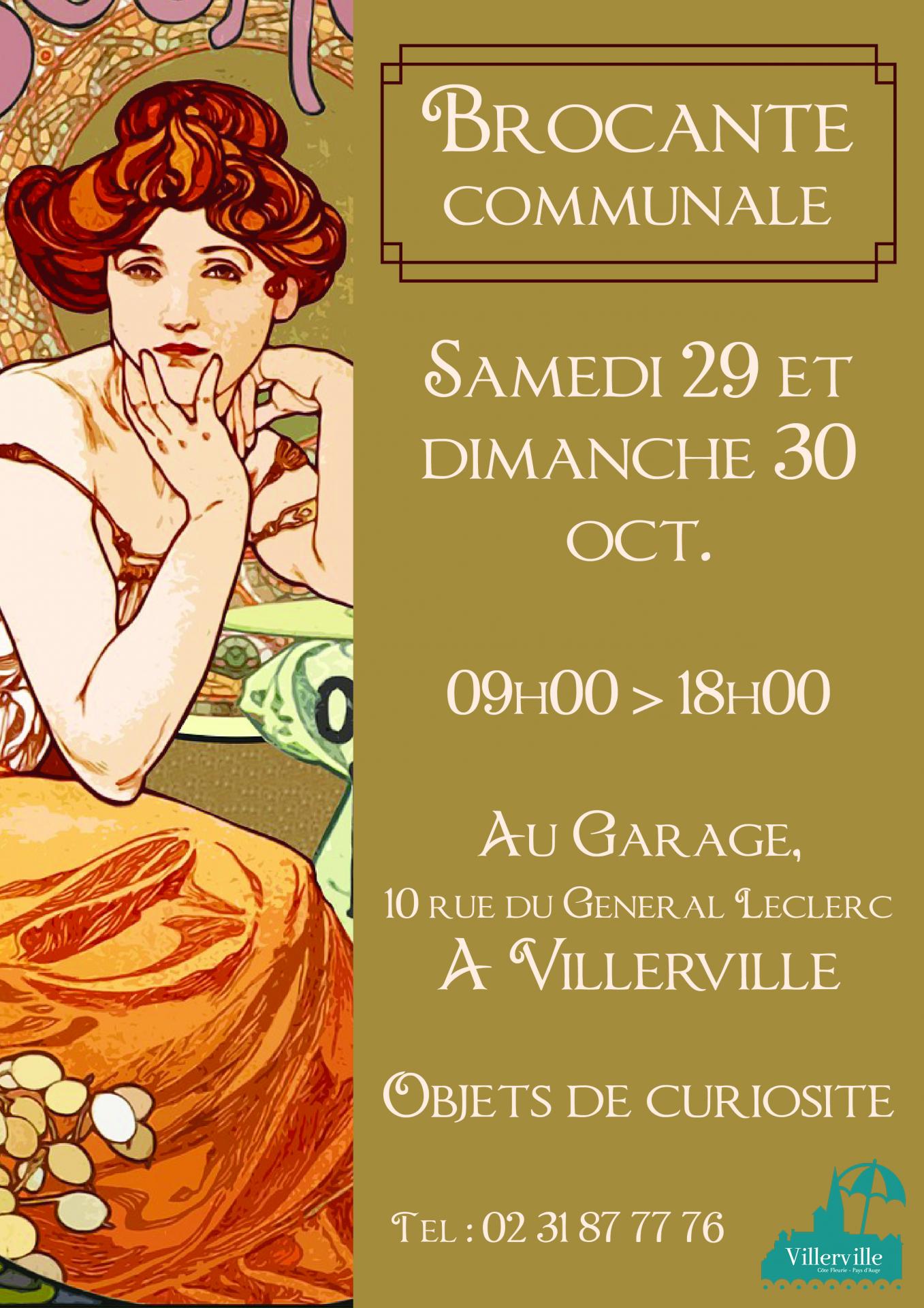 Affiche brocante octobre