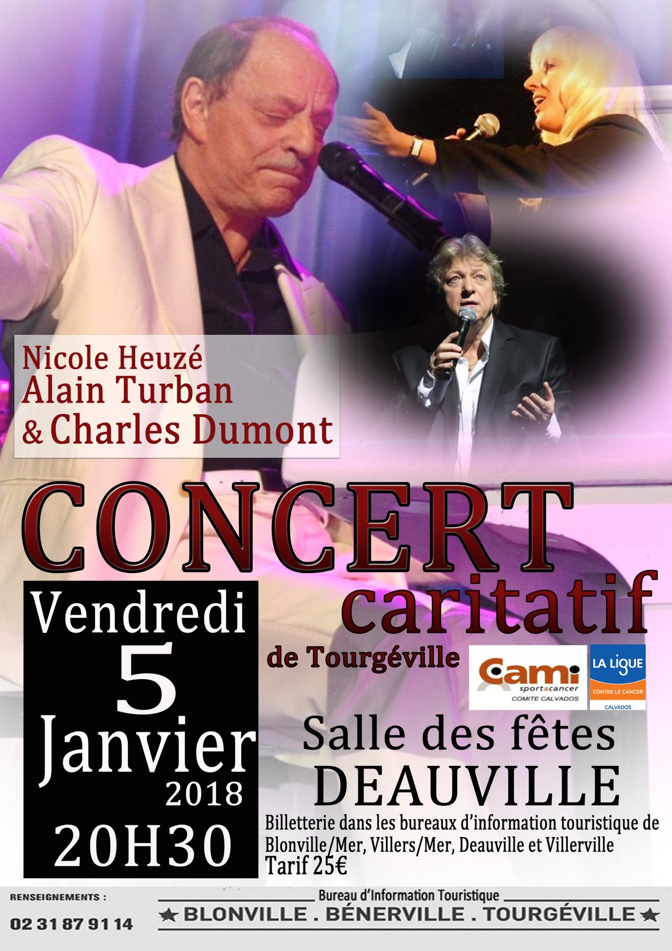 Affiche concert caritatif 5 janvier deauville