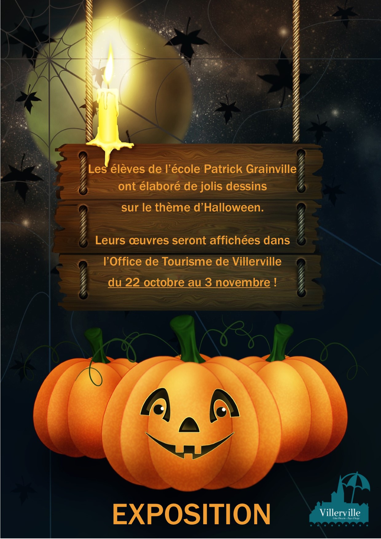 Affiche expo halloween pub 2