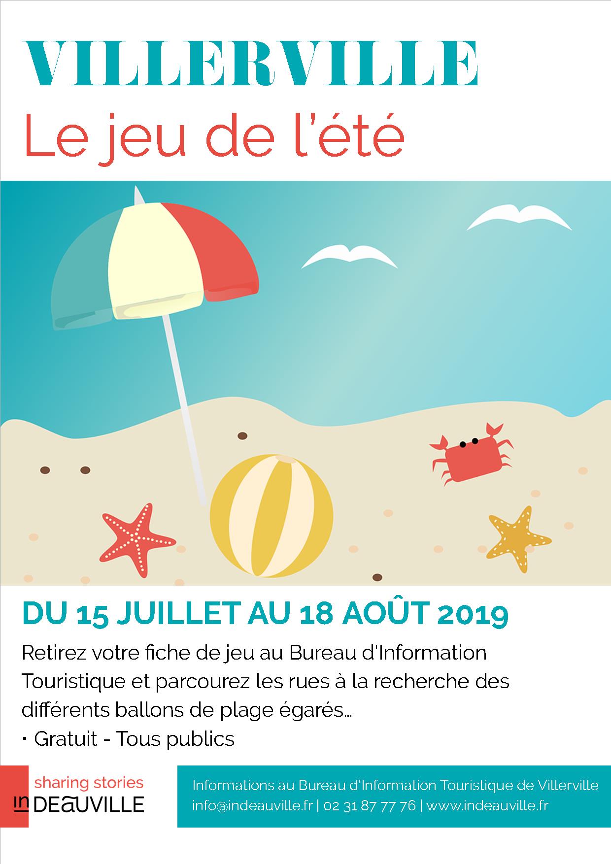 Affiche jeu de l ete 2019 villerville