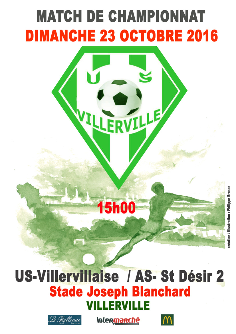 Affiche us villervillaise