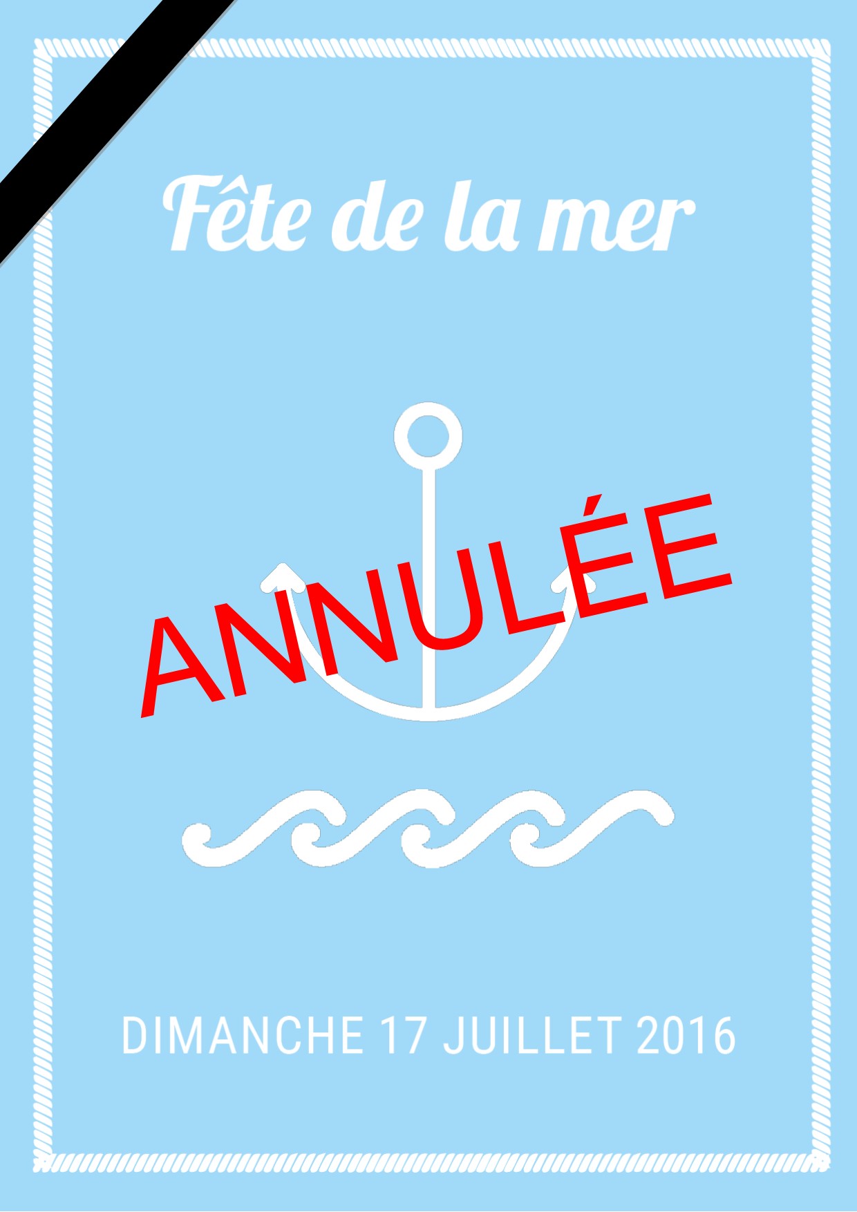 Annulation fete de la mer