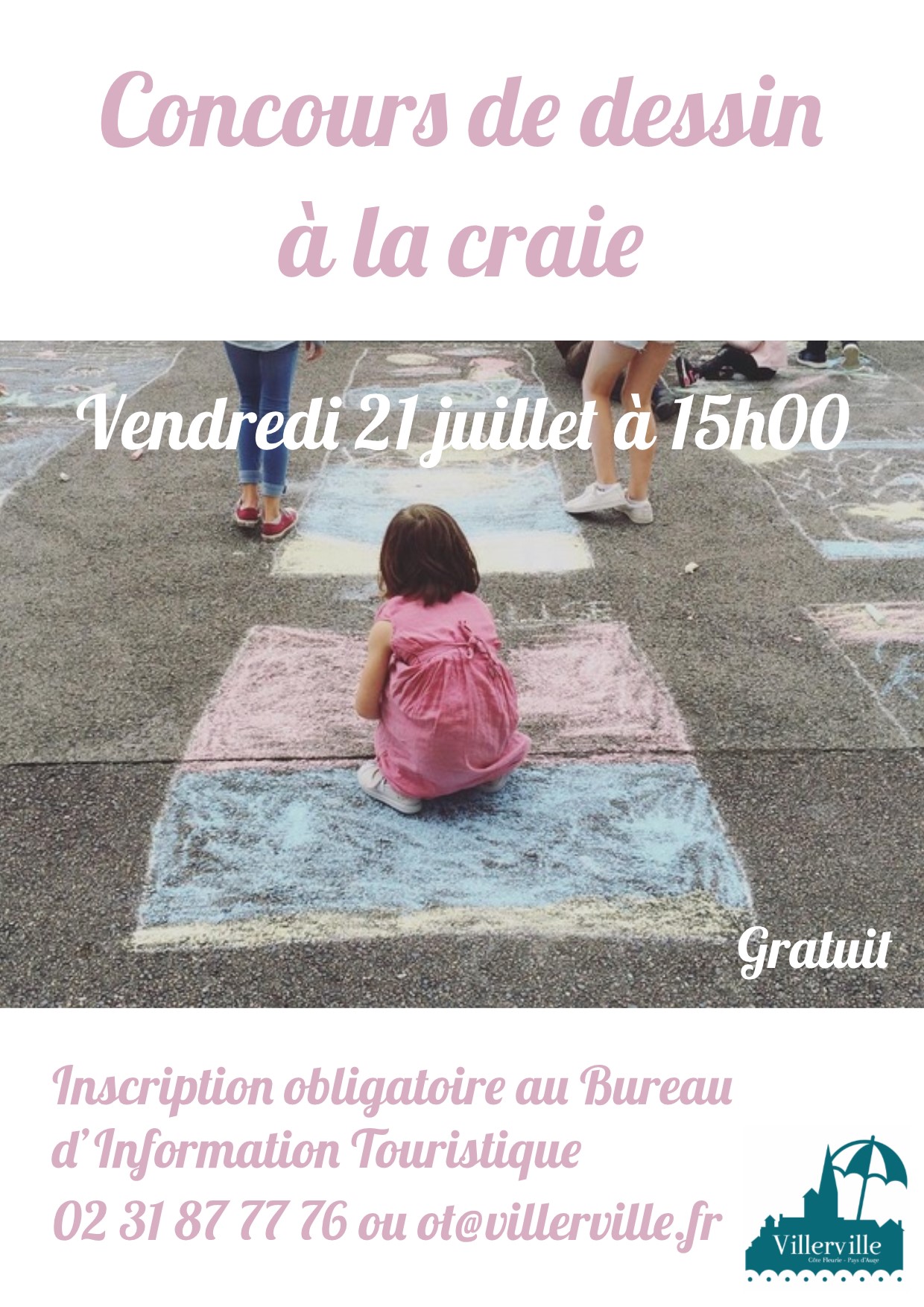 Concours de dessin a la craie 21 juillet