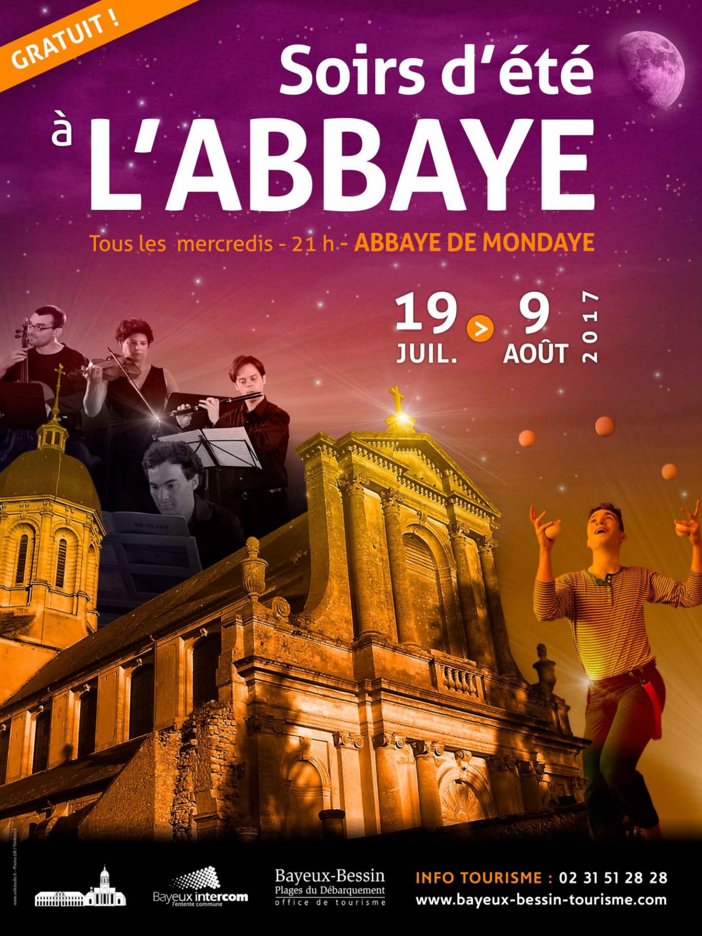 E xe affiche 30x40 soirs d e te a l abbaye 2017